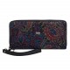 Кошелек женский кожа Desisan 09-995 синие цветы