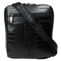 Барсетка мягкая кожа KARYA 0678-53 черный кроко