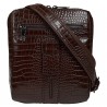 Барсетка мягкая кожа KARYA 0678-57 коричневый кроко