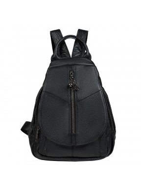 Кожаный женский рюкзак BUFFALO BAGS MB3191black