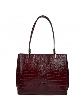 Сумка женская кожаная Tony Bellucci 0283-358 бордо кроко