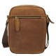 Мужская кожаная сумка через плечо BUFFALO BAGS M6211Q коричневый нубук