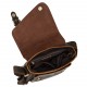 Мужская кожаная сумка через плечо BUFFALO BAGS 6228R коричневый нубук