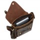 Мужская кожаная сумка через плечо BUFFALO BAGS 6228R коричневый нубук