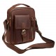 Мужская кожаная сумка через плечо BUFFALO BAGS 6232B коричневый нубук