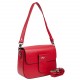 Сумка маленькая кожаная KARYA 5068-46 красный флотар