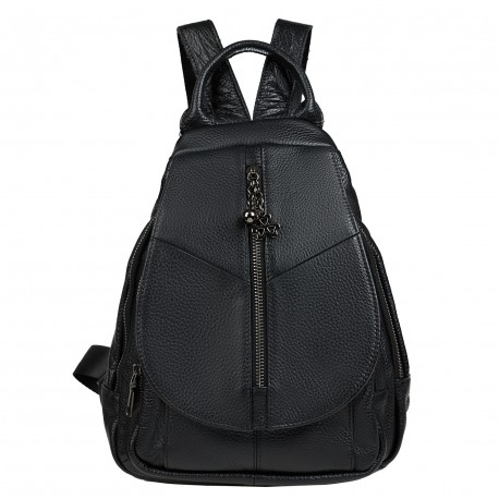Кожаный женский рюкзак BUFFALO BAGS MB3191black