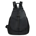 Кожаный женский рюкзак BUFFALO BAGS MB3191black
