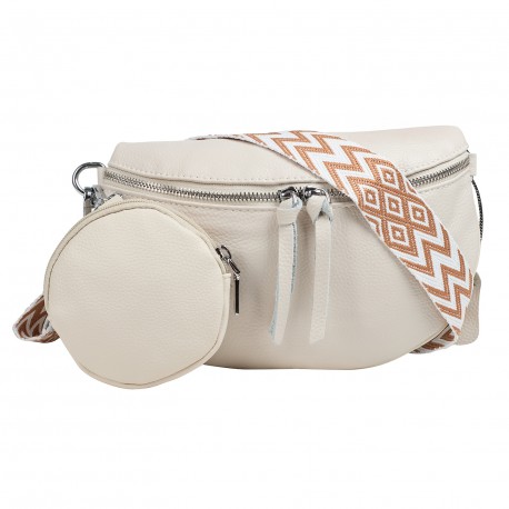 Сумка женская из натуральной кожи MB5813milk