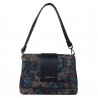 Сумка женская кожа Desisan 2050-962 цветы