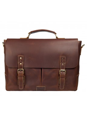Портфель мягкий кожаный BUFFALO BAGS M2009R коричневый нубук