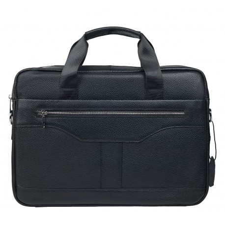 Портфель мягкий кожаный BUFFALO BAGS M5014A черный