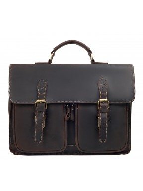 Портфель мягкий кожаный BUFFALO BAGS M9033с коричневый н
