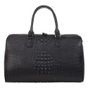 Сумка дорожкая кожаная BUFFALO BAGS M4011A черный кроко