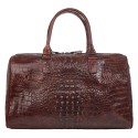 Сумка дорожкая кожаная BUFFALO BAGS M4011C коричневый кроко