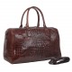 Сумка дорожкая кожаная BUFFALO BAGS M4011C коричневый кроко