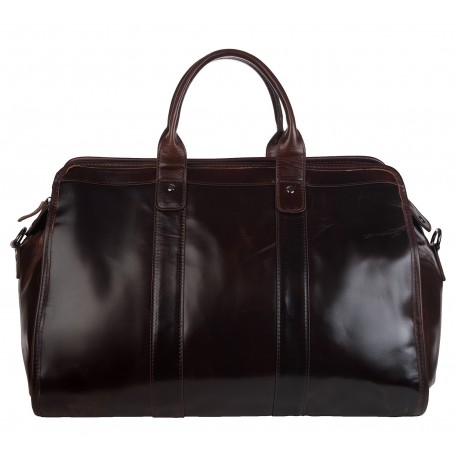 Сумка дорожкая кожаная BUFFALO BAGS M8566c коричневая