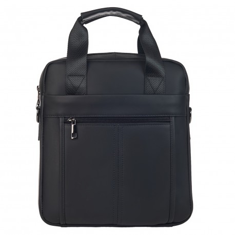 Мужская кожаная сумка через плечо BUFFALO BAGS M8577A черная