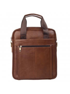 Мужская кожаная сумка через плечо BUFFALO BAGS M8577C коричневая
