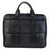 Портфель кожаный KARYA 0893-53 черный кроко
