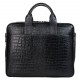 Портфель кожаный KARYA 0893-53 черный кроко