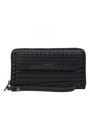 Клатч мужской кожа KARYA 0707-088 черное тиснение