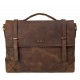Портфель мягкий кожаный KARYA 0306-31 коричневый нубук
