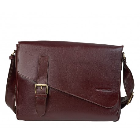 Сумка мягкая кожа Tony Bellucci 5165-44 коричневый гладкий