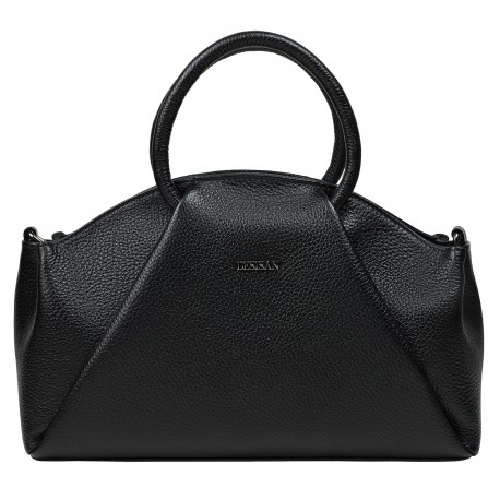 Сумка женская кожаная Desisan 6116-011 черный флотар