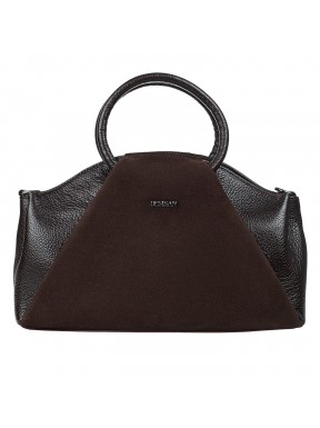 Сумка женская кожаная Desisan 6116-09 шоколад флотар