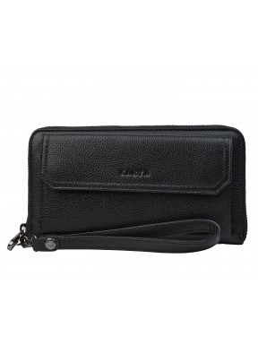 Клатч  мужской кожа KARYA 0707-45 черный флотар