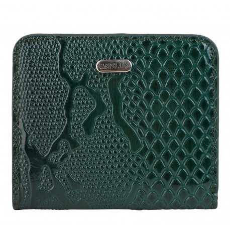Кошелек женcкий кожаный CANPEL 718-414 светло-зеленый лак