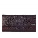Кошелек женский кожа Desisan 150-3039 бордо кроко
