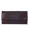 Кошелек женский кожа Desisan 150-3039 бордо кроко