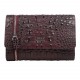 Кошелек женский кожа Desisan 154-3039 бордо кроко