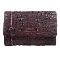 Кошелек женский кожа Desisan 154-3039 бордо кроко