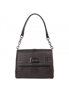 Сумка женская кожаная Desisan 4035-1019 коричневый кроко