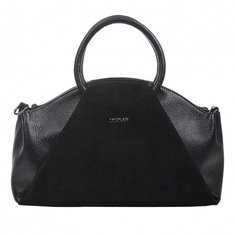 Сумка женская кожаная Desisan 6116-211 черный замш