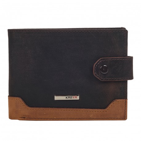Портмоне мужское кожа KARYA 0478-31 коричневый нубук