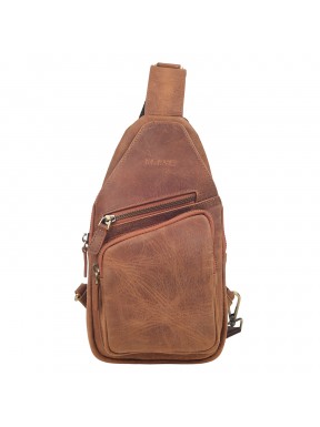 Сумка-рюкзак через плечо кожа KARYA 0537-32 коричневый нубук