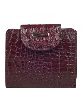 Кошелек женский кожаный KARYA 1052-813 бордо кроко