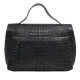Сумка кожаная KARYA 2447-630 черный кроко
