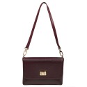 Сумка маленькая кожаная KARYA 5076-243 бордо