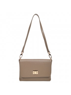 Сумка маленькая кожаная KARYA 5076-51 бежевая