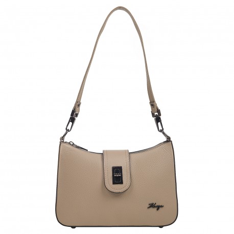 Сумка кожаная KARYA 5085-50 капучино