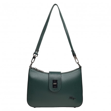 Сумка кожаная KARYA 5085-030 зеленая