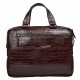 Портфель мягкий кожа BOND 1424-355 коричневый кроко