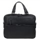 Портфель мягкий кожа BOND 1424-281 черный флотар