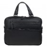 Портфель мягкий кожа BOND 1424-281 черный флотар