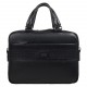 Портфель мягкий кожа BOND 1424-281 черный флотар